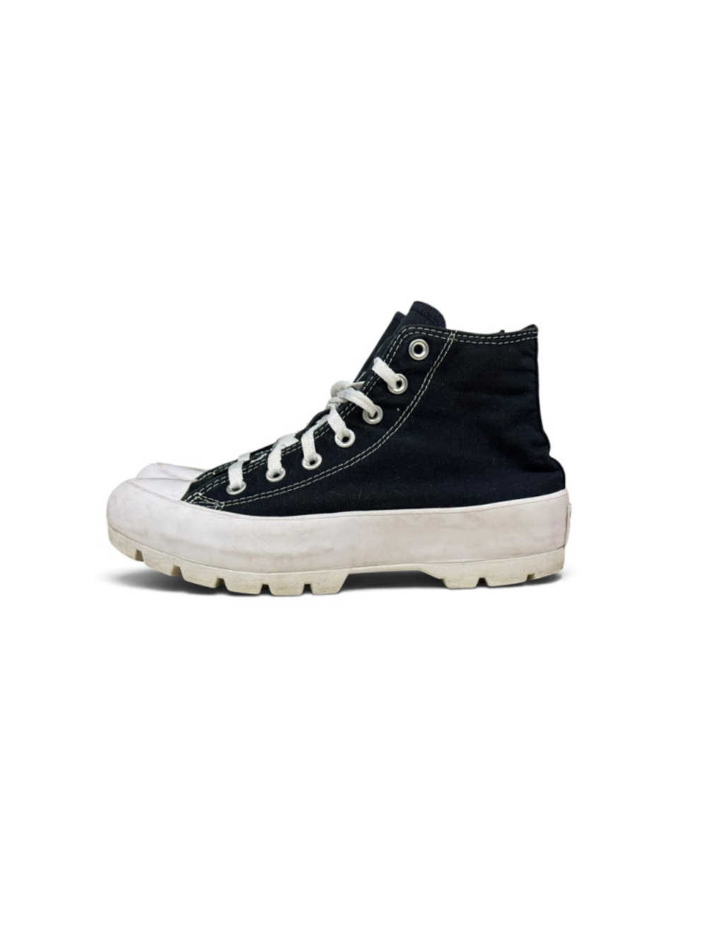 Converse Chuck Taylor All Star Lugged Hi Black Canvas Platform Women’s 7.5